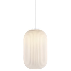 MILFORD 20 suspension Verre Blanc Opale E27  - Nordlux 46573001 