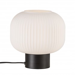 MILFORD lampe de table Métal-Verre Noir E27 - Nordlux 48965001 