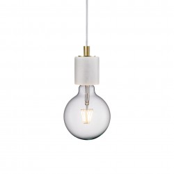 Suspension Marbre Blanc E27 SIV - Nordlux 45883001 