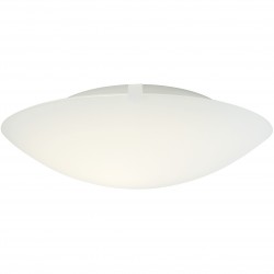 STANDARD plafonnier Métal-Verre Blanc E27 - Nordlux 25326001 