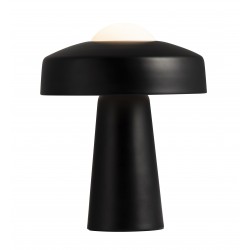 Lampe de table Verre et metal Noir E27 TIME - Nordlux 2010925003 