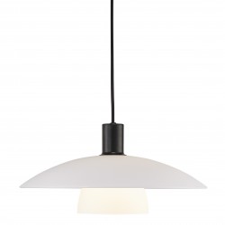 VERONA suspension Verre et metal Blanc Opale E27 - Nordlux 2010863001 