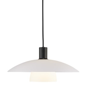 VERONA suspension Verre et metal Blanc Opale E27  - Nordlux 2010863001 
