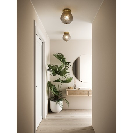 ORBIFORM plafonnier Verre et metal Fumé E27  - Nordlux 2010656047 