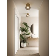 ORBIFORM plafonnier Verre et metal Fumé E27  - Nordlux 2010656047 