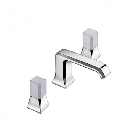 MELANGEUR LAVABO ITALY 3 TROUS  POIGNEE CALACATTA AVEC VIDAGE UP&DOWN - CRISTINA ONDYNA IT20551CC