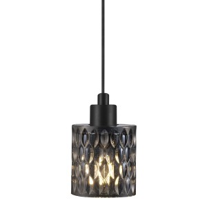 Suspension HOLLYWOOD Métal-Verre Fumé E27 - Nordlux 46483047