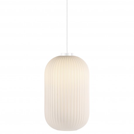 MILFORD 20 suspension Verre Blanc Opale E27  - Nordlux 46573001 