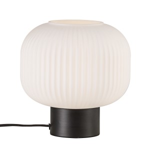 MILFORD lampe de table Métal-Verre Noir E27  - Nordlux 48965001 