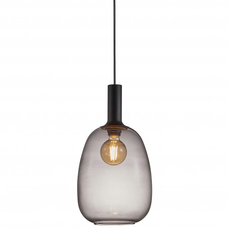Suspension ALTON 23 Métal-Verre Fumé Noir E27 - Nordlux 47303047