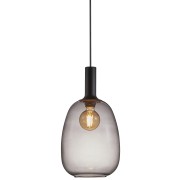 Suspension ALTON 23 Métal-Verre Fumé Noir E27 - Nordlux 47303047