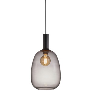 Suspension ALTON 23 Métal-Verre Fumé Noir E27 - Nordlux 47303047