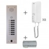 Kit Audio 1R 8Bp 2 Voice Programmé - Urmet Kits audio 2Voice KA83/108