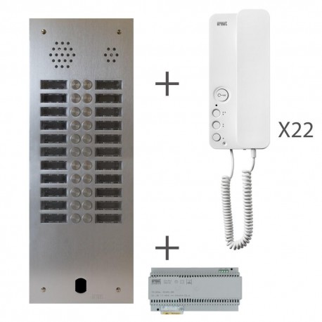 Kit Audio 2R 22Bp 2 Voice Programmé - Urmet Kits audio 2Voice KA83/222 