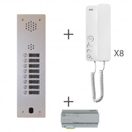 Kit Audio 1R 8Bp 2 Voice Programmé - Urmet Kits audio 2Voice KA83/108 