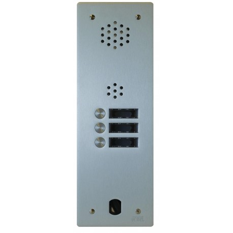 Plaque Audio Alu 3 Bp 2 Voice Complete - Urmet Série A83 A83/103M 