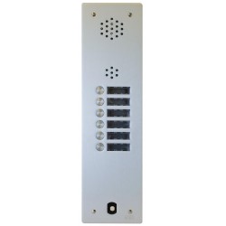 Plaque Audio Alu 6 Bp 2 Voice Complete - Urmet Série A83 A83/106M 
