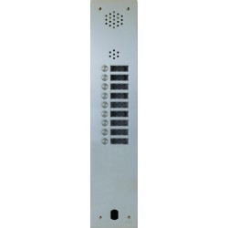 Plaque Audio Alu 9 Bp 2 Voice Complete - Urmet Série A83 A83/109M 