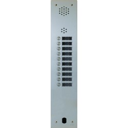 Plaque Audio Alu 10 Bp 2 Voice Complete - Urmet Série A83 A83/110M 
