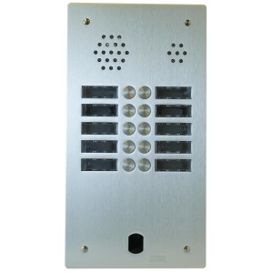 Plaque Audio Alu 2R 10Bp 2Voice Complete - Urmet Série A83 A83/210M 