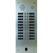 Plaque Audio Alu 2R 20Bp 2Voice Complete - Urmet Série A83 A83/220M 