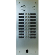 Plaque Audio Alu 2R 18Bp 2Voice Complete - Urmet Série A83 A83/218M 