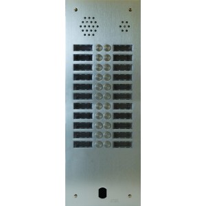 Plaque Audio Alu 2R 22Bp 2Voice Complete - Urmet Série A83 A83/222M 