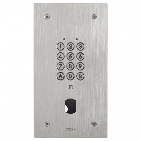 Clavier encastré inox résistant au vandalisme 100 codes - Aiphone 120191 CIE3A