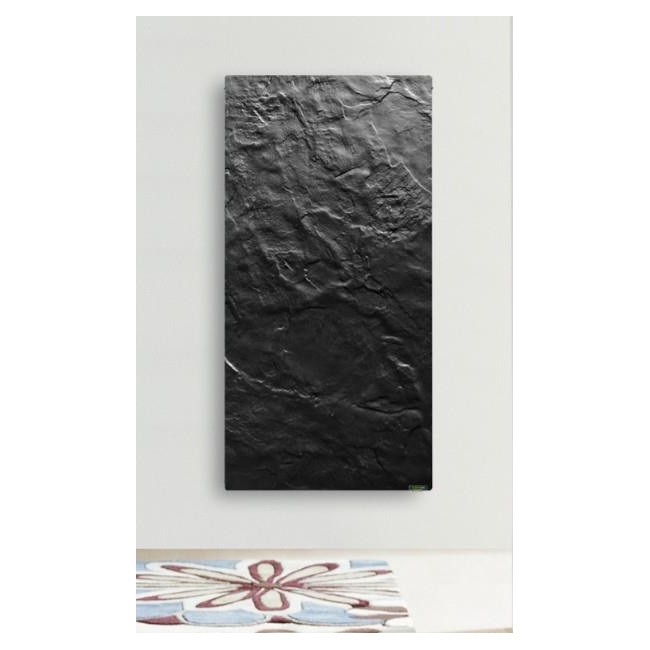 Radiateur à inertie Touch Silicium Ardoise Noire 800W Vertical - Valderoma AN08VET