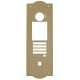 Façade aluminium chapeau de gendarme anodisé champagne pour platine GTDMBLVN - AIPHONE 200292