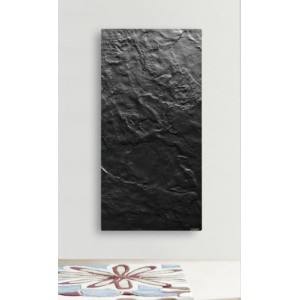 Radiateur à inertie Touch Silicium Ardoise Noire 1300W Vertical - Valderoma AN13VET