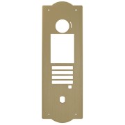 Façade aluminium chapeau de gendarme anodisé champagne pour platine GTDMBLVN - AIPHONE 200292