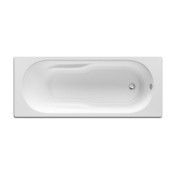 Baignoire rectangulaire acrylique Genova blanc 170 x 75 cm avec dossier et accoudoirs - ROCA A248385000