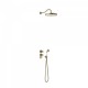 Kit thermostatique de douche encastré 2 voies Tres-Clasic Laiton vieilli Mat - TRES 24235202LM