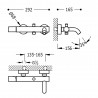 Mitigeur bain Douchette à main anticalcaire avec support orientable OR ROSE - TRES 26117001OP 