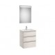 The Gap Pack 3T 600Mm (Unik+Miroir) Blanc Brillant - ROCA A851517806