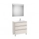 The Gap Pack 3T Lav Dte 800Mm (Unik+Miroir) Blanc Brillant - ROCA A851521806
