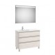 The Gap Pack 3T Lav Gche 1000Mm (Unik+Miroir) Frêne Nordic - ROCA A851522434