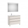 The Gap Pack 3T Lav Gche 1000Mm (Unik+Miroir) Frêne Nordic - ROCA A851522434