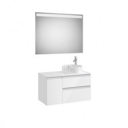 The Gap Pack Pr Lav Dte 900Mm Blanc Brillant - ROCA A851533806 