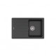 Bergen 80 Evier 1 Cuve+1 Egouttoir Quarzex Noir - ROCA A880180940