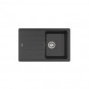 Bergen 80 Evier 1 Cuve+1 Egouttoir Quarzex Noir - ROCA A880180940