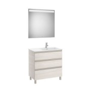 The Gap Pack 3T Lav Dte 800Mm (Unik+Miroir) Frêne Nordic - ROCA A851521434 