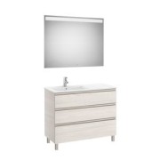 The Gap Pack 3T Lav Gche 1000Mm (Unik+Miroir) Frêne Nordic - ROCA A851522434 