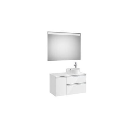 The Gap Pack Pr Lav Dte 900Mm Blanc Brillant - ROCA A851533806 