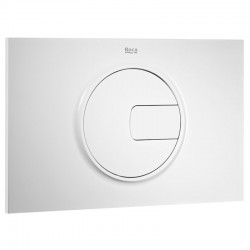 Plaque de commande PL4 Double One Dual Blanc Brillant - ROCA A890198000