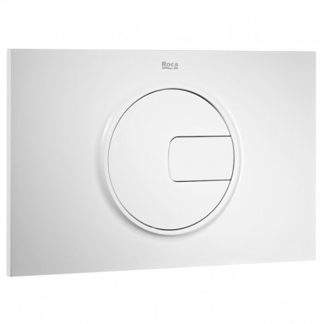 Plaque de commande PL4 Double One Dual Blanc Brillant - ROCA A890198000