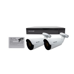 Kit vidéosurveillance IP - COMELIT IPBKIT004S02PA/FR