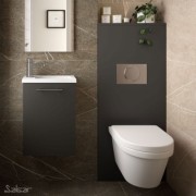 Habillage Bati-Support pour WC suspendu Gris Mat Noja - SALGAR 87799 
