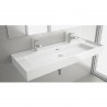 Plan vasque VENETO 1210 avec support porcelaine blanche 1210 x 120 x 460 mm- SALGAR 87729 